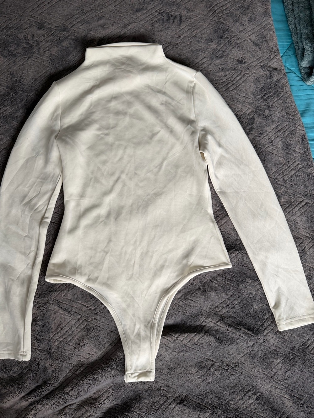 Pink Lily Cream Long Sleeve women’s One-Piece Bodysuit